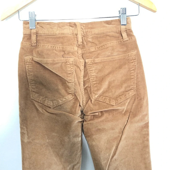 Frame Brown Tan Le High Flare Corduroy Pants 25 - Picture 5 of 10